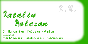 katalin molcsan business card